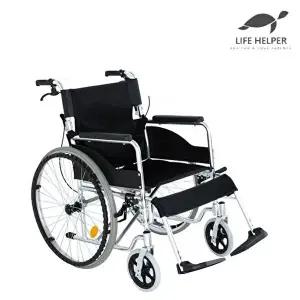 라이프헬퍼 접이식 수동 휠체어 A1-1 (발판 분리) 13.4kg 경량 장애인 노인 야외 병원 실내 요양원