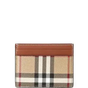 [명품] 체크 카드 10 베이지 8070418