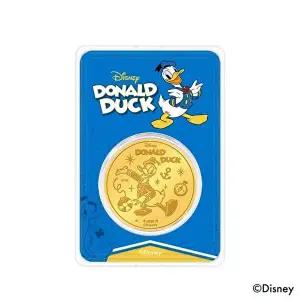 [아시아골드][디즈니] 반짝 도날드 덕 24K 골드코인 0.2g