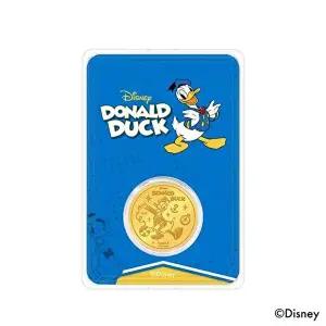 [아시아골드][디즈니] 반짝 도날드 덕 24K 골드코인 0.1g