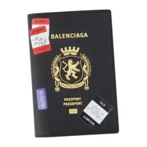 가죽 멀티컬러 로고 여권지갑 787742 2AB45 1084 BLACK MULTICOLOR