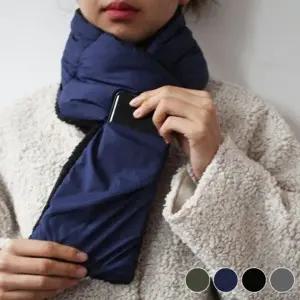 남여공용 겨울 따뜻한 패딩스타일 휴대성 좋은 목도리 남녀목도리 체크목도리 커플목도리 예쁜목도리