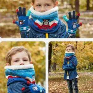 플라이봇 넥워머 아동 방한 목도리 겨울 니트 목도리 니트목도리 유아목도리 겨울 아동목도리 방한용품