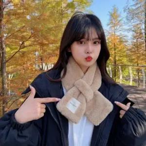 퍼목도리 네모 밍크목도리 겨울목도리 머플러 쁘띠목도리 페이크퍼 털목도리