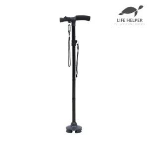 라이프헬퍼 4단 접이식 지팡이 G2 / 고급 명품 가벼운 노인용 초경량 효도 할머니 어르신 4발