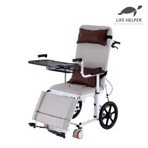라이프헬퍼 수동식 환자 리프트 휠체어 ML2 (침대형 리클라이닝) 간이변기 쇼파 화장실 마비 노인 간병 요