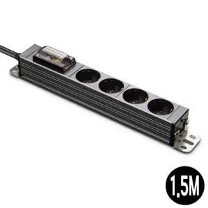 멀티탭 고용량 누전차단 콘센트 4구 1.5M (티타늄) 공구 전기용품 멀티탭 콘센트 멀티코드