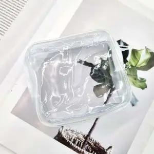소형파우치 PVC 여행 투명 가방 파우치 소형 화이트
