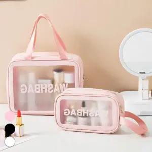 여행용 워시백 화장품가방 여행용워시백 2종세트 투명