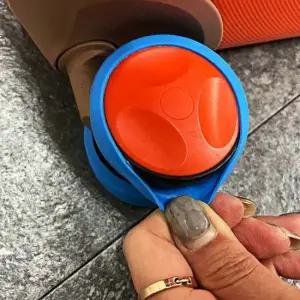 실리콘 캐리어 바퀴 커버 블루 바퀴보호 바퀴