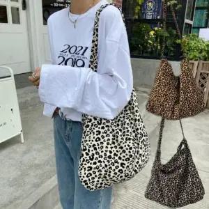 [라일리] Rly 캔버스백 숄더백 레오파드 크로스백 호피 코듀로이