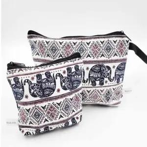 [라일리] Rly 접이식 캔버스백 세트 여행파우치 화장품케이스