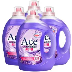 에이스 럭스클린 라벤더 세탁세제2.5LX4개외 약알칼리 2종모음전/고농축 실내건조