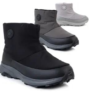 행텐 방한화 앵클 숏 남성 여성 패딩 부츠 털신발 HT솔로몬