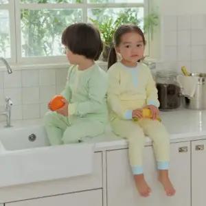 단추포인트 배앓이 30수 후라이스실내복(3color)