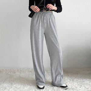 골지 포켓 와이드 팬츠 3color [3단계사이즈] 트레이닝 바지 / 봄신상 편안한 루즈핏