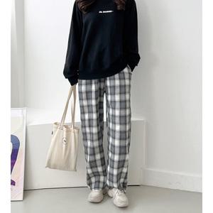 웜 체크 바지 2color 빅사이즈 F, XL 트레이닝 팬츠 남녀공용