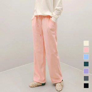 [조거or와이드] 러셀 융털 스트링 팬츠 7color / 겨울 기모 양털 남녀공용 빅사이즈 F