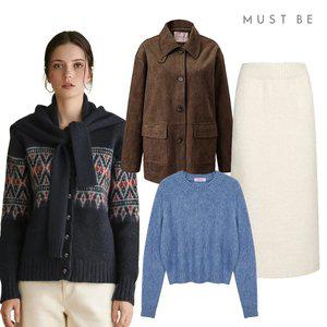 [40%+페이7%][머스트비] FW 마지막 수량 노마진! 여성 가디건/패딩/니트/맨투맨