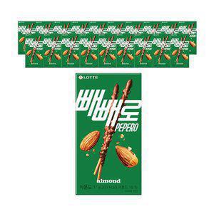 롯데웰푸드 빼빼로 아몬드, 37g, 20개