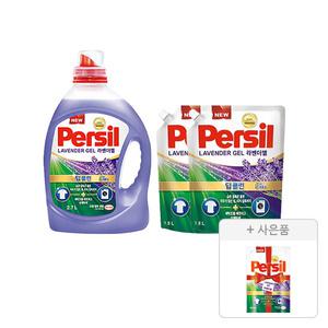 퍼실 라벤더 드럼/일반 겸용 액체세제 2.7L, 1개+리필 1.8L, 2개+증정(파워젤 라벤더듀