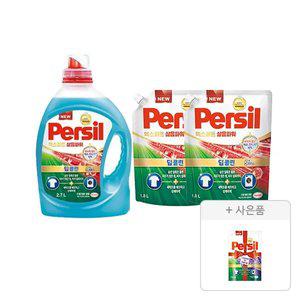 퍼실 엑스퍼트 삶음파워 2.7L, 1개+리필 1.8L, 2개+증정(파워젤 라벤더듀얼  파우치 3