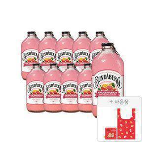 분다버그 핑크그레이프프루트, 375ml, 10개 + 증정(바쿠백(장바구니), 주문시 100% 증