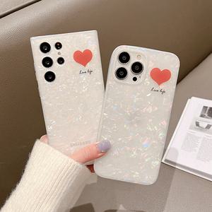 최신 갤럭시 아이폰 케이스 하트 포인트 반짝 스톤 / 핸드폰케이스 갤럭시S25 S24 노트