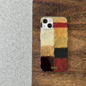 최신 아이폰 케이스 웜 컬러 체크 / 핸드폰케이스 16 15 14 13 프로 프로맥스