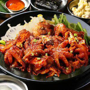 [내일도착] 매콤달달 싱싱투툼 통 쭈꾸미볶음 300g x 4팩