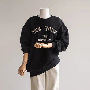 (안나앤플러스) 뉴욕 자수 맨투맨[티셔츠DE58] 빅사이즈