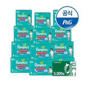 [그랜드빅딜] 팸퍼스 2025 베이비드라이 팬티형 기저귀 3~7단계 12팩 (총 3박스)+스타