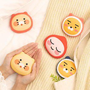 카카오프렌즈 얼굴형 손난로 보조배터리 5000mAh C타입 양면발열 미니 손난로 핫팩/기