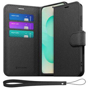 [레더 포켓 다이어리 케이스] 가죽 카드 수납 카드케이스 갤럭시 S25/24/23 울트라 플