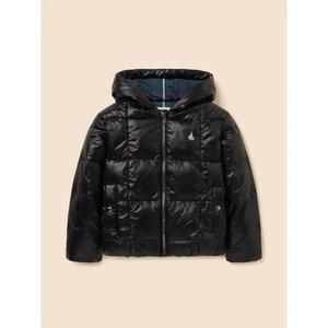 [BEANPOLE KIDS] 덕다운 체크 후드 경량 패딩  블랙 (BI5938U075)