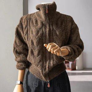 (안나앤모드) note 꽈배기 울 니트 집업[가디건DPY98]