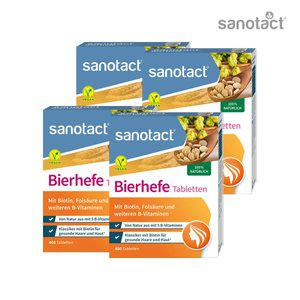 4개 Sanotact 독일 자노탁트 비오라보 맥주 효모 비어헤페 400 정