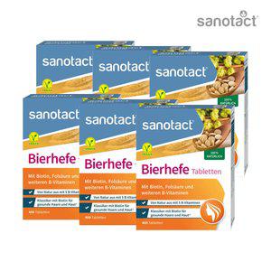6개 Sanotact 독일 자노탁트 비오라보 맥주 효모 비어헤페 400 정