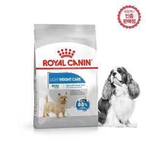 로얄캐닌 강아지사료 미니 라이트 웨이트케어 3kg+습2+샘2