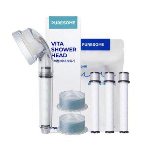 [6개월세트] 비타샤워기+필터1팩+비타필터퍼시픽2개