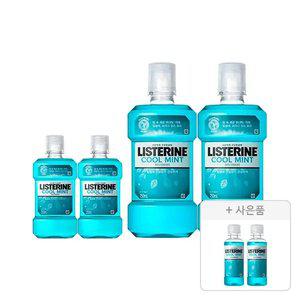 리스테린액 쿨민트 750ml, 2개 + 250ml, 2개 + 증정(쿨민트 100ml, 2개)