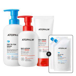 [아토팜 BEST SET] MLE크림160m+MLE로션300m+탑투토워시460ml (gift 탑투토워시250ml*