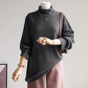 (안나앤플러스) 로프 골지 반하이 티셔츠[티셔츠DAJ18] 빅사이즈