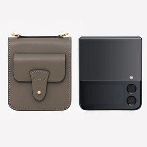 마뜨 갤럭시Z플립 4,3 소가죽 힌지보호 덮개 장식 가죽케이스 에토프 P85348 ( 어깨끈