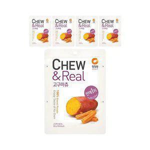 [T감사제 가격 10,900원] 청정원 츄앤리얼 고구마츄 60g, 5개