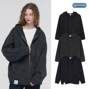 [아웃도어프로덕츠] 케이블 니트 후드집업 (3COLORS)