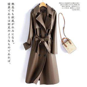 5XL 램스킨자켓 천연 양가죽 여자가을 롱코트 레더 빅사이즈 노란색 12종 티류으스