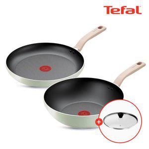 테팔 인덕션 민트 세이지 2종(후라이팬28+웍28)