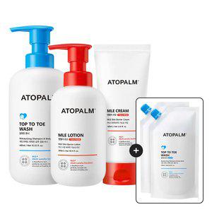 [아토팜 BEST SET] MLE크림160m+MLE로션300m+탑투토워시460ml (gift 탑투토워시250ml*