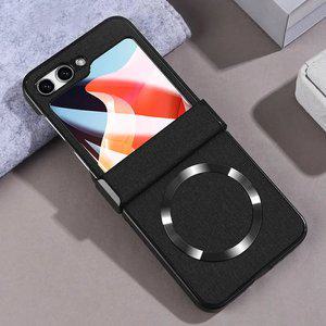 최신 갤럭시 Z플립 케이스 패브릭 힌지보호 맥세이프 전면 강화유리 / 핸드폰 지플립7